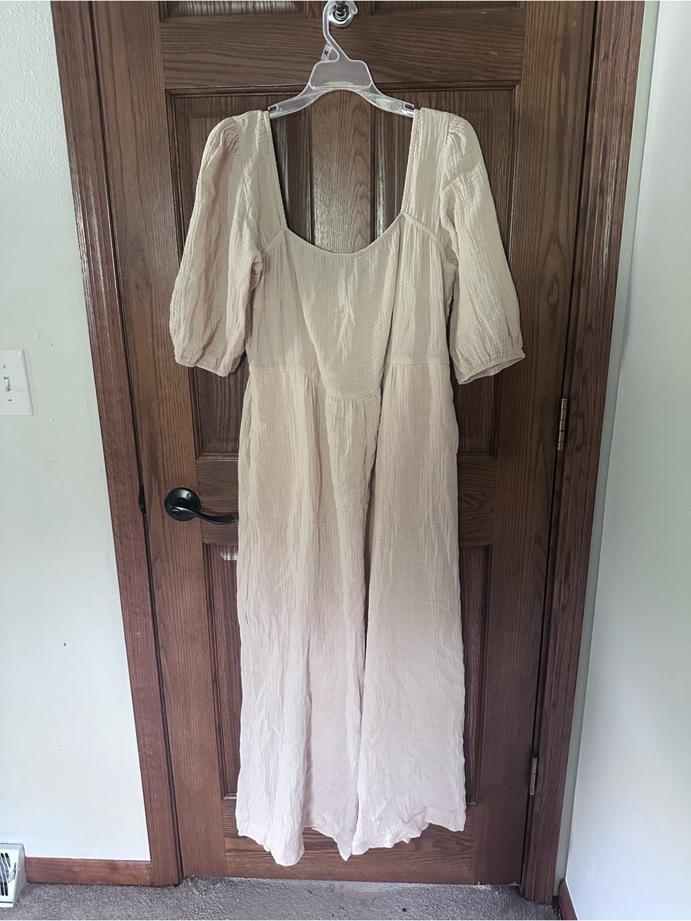 Women's Cream Cottage Jumpsuit